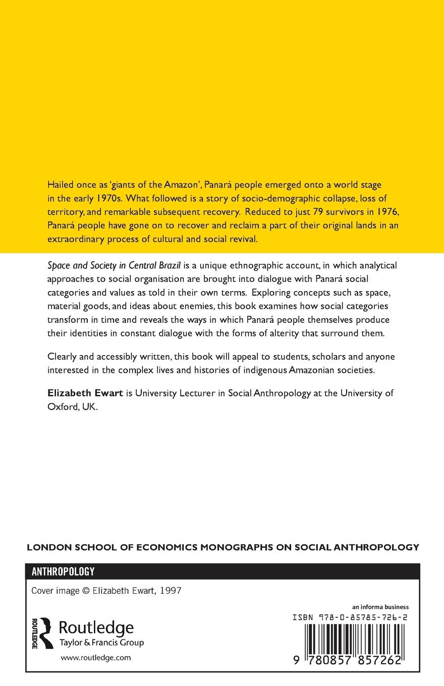 Rückseitencover Space and Society in Central Brazil