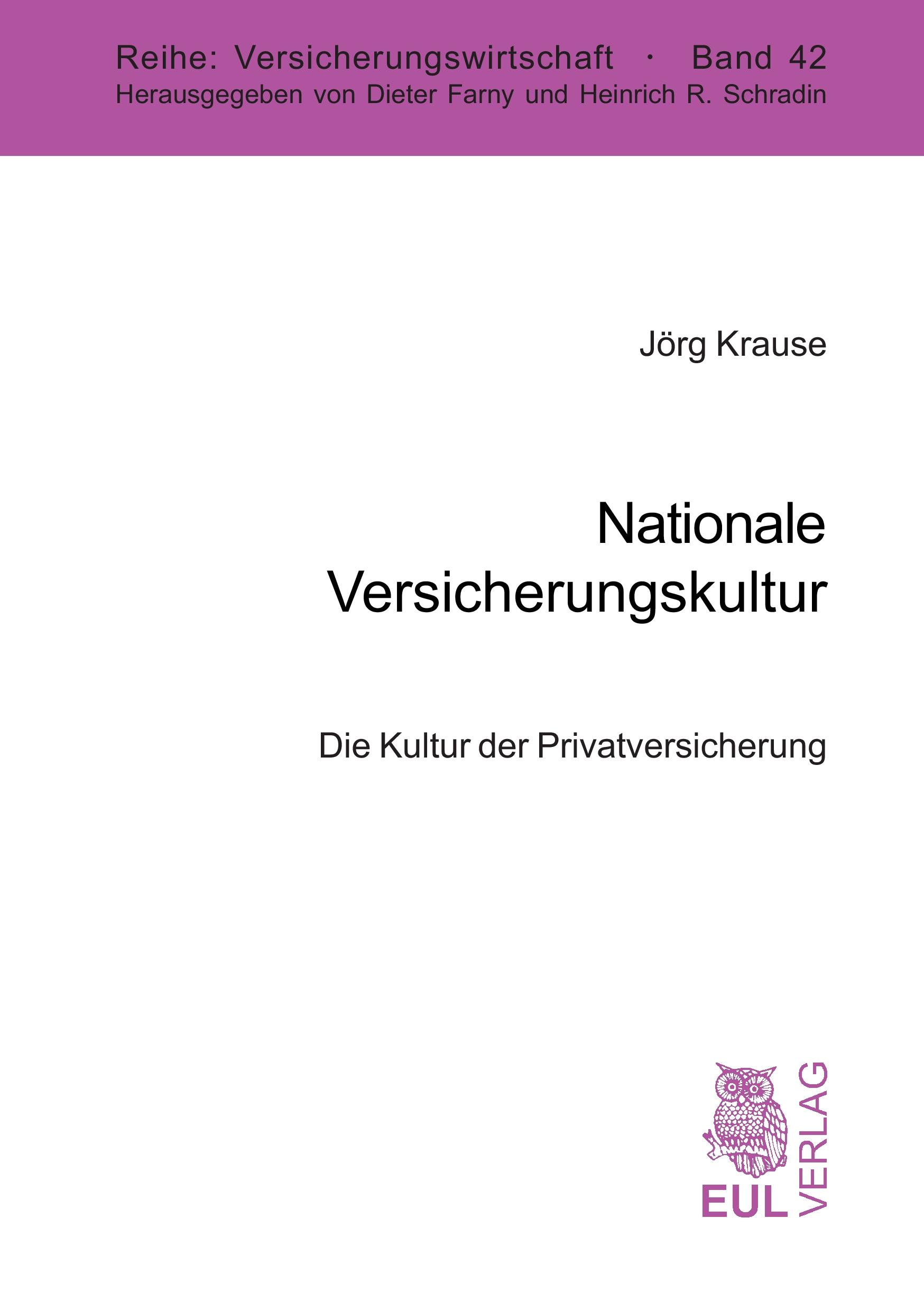 Vorderes Coverbild Nationale Versicherungskultur