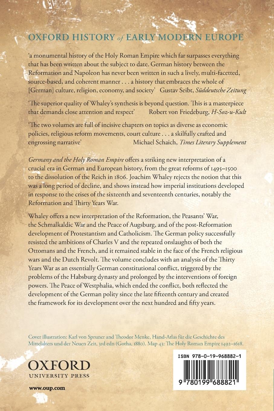 Rückseitencover Germany and the Holy Roman Empire