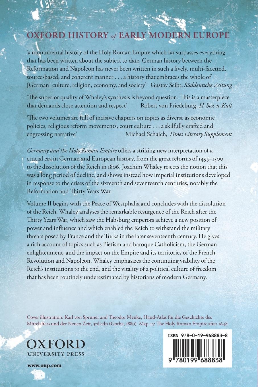 Rückseitencover Germany and the Holy Roman Empire