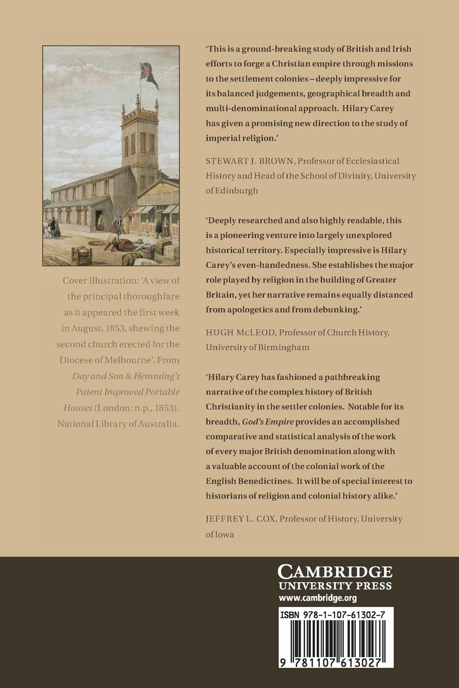 Rückseitencover God's Empire