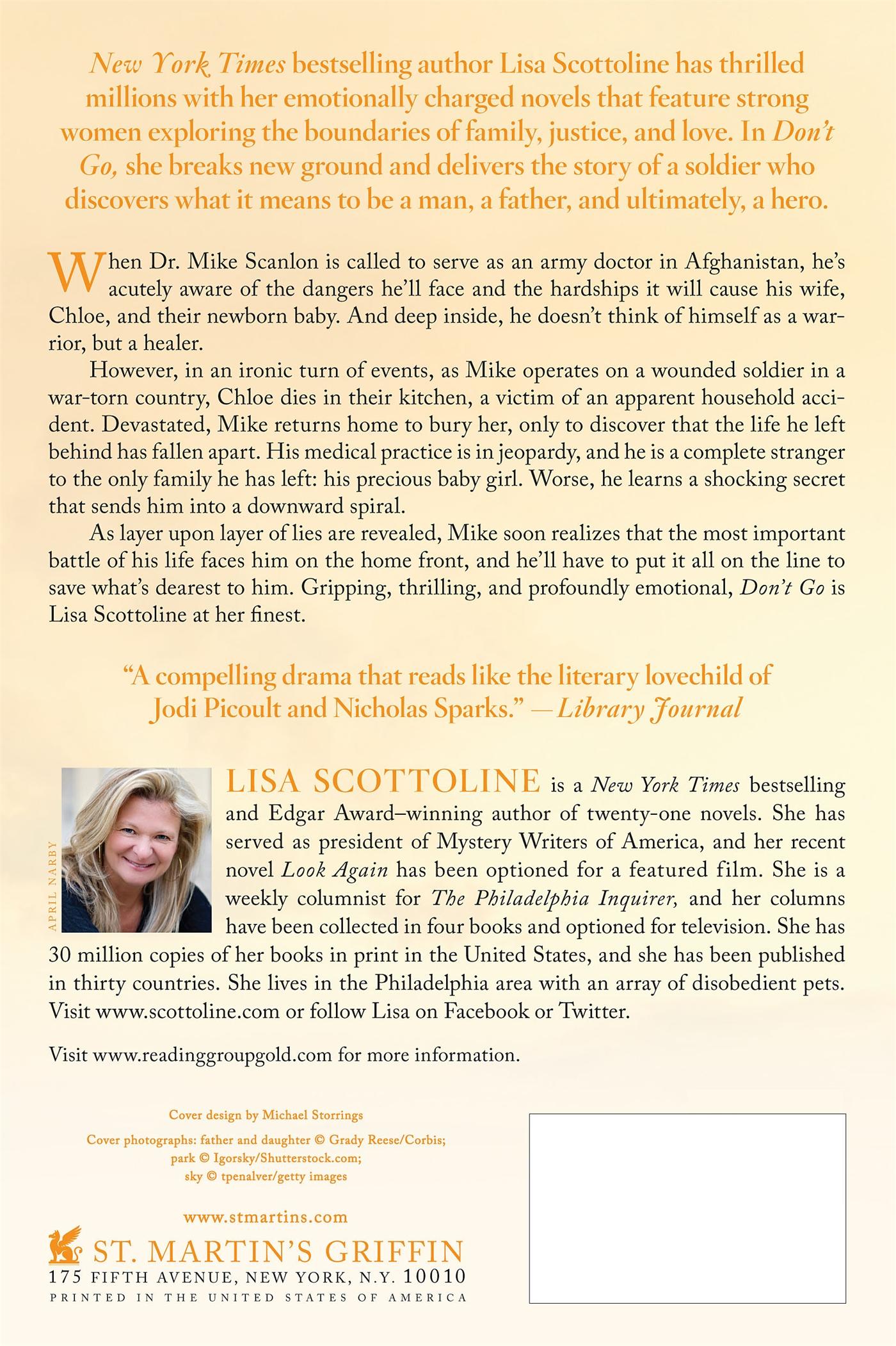 Rückseitencover Don't Go