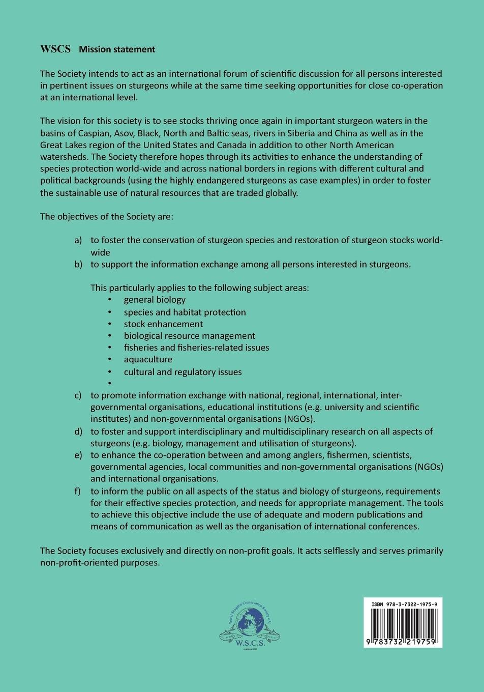 Rückseitencover Sturgeons in Austrian Rivers