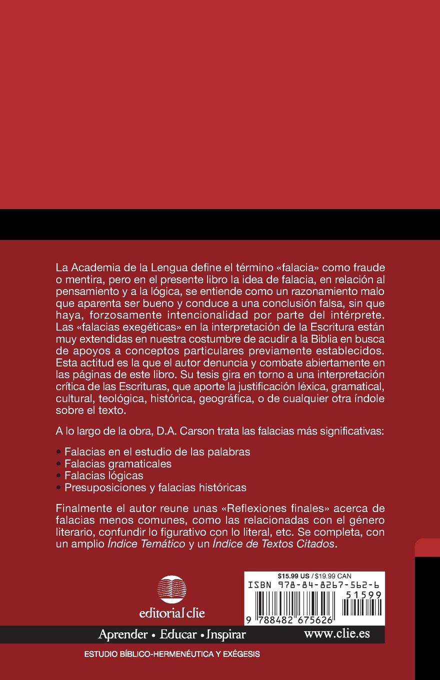 Rückseitencover Falacias exegéticas