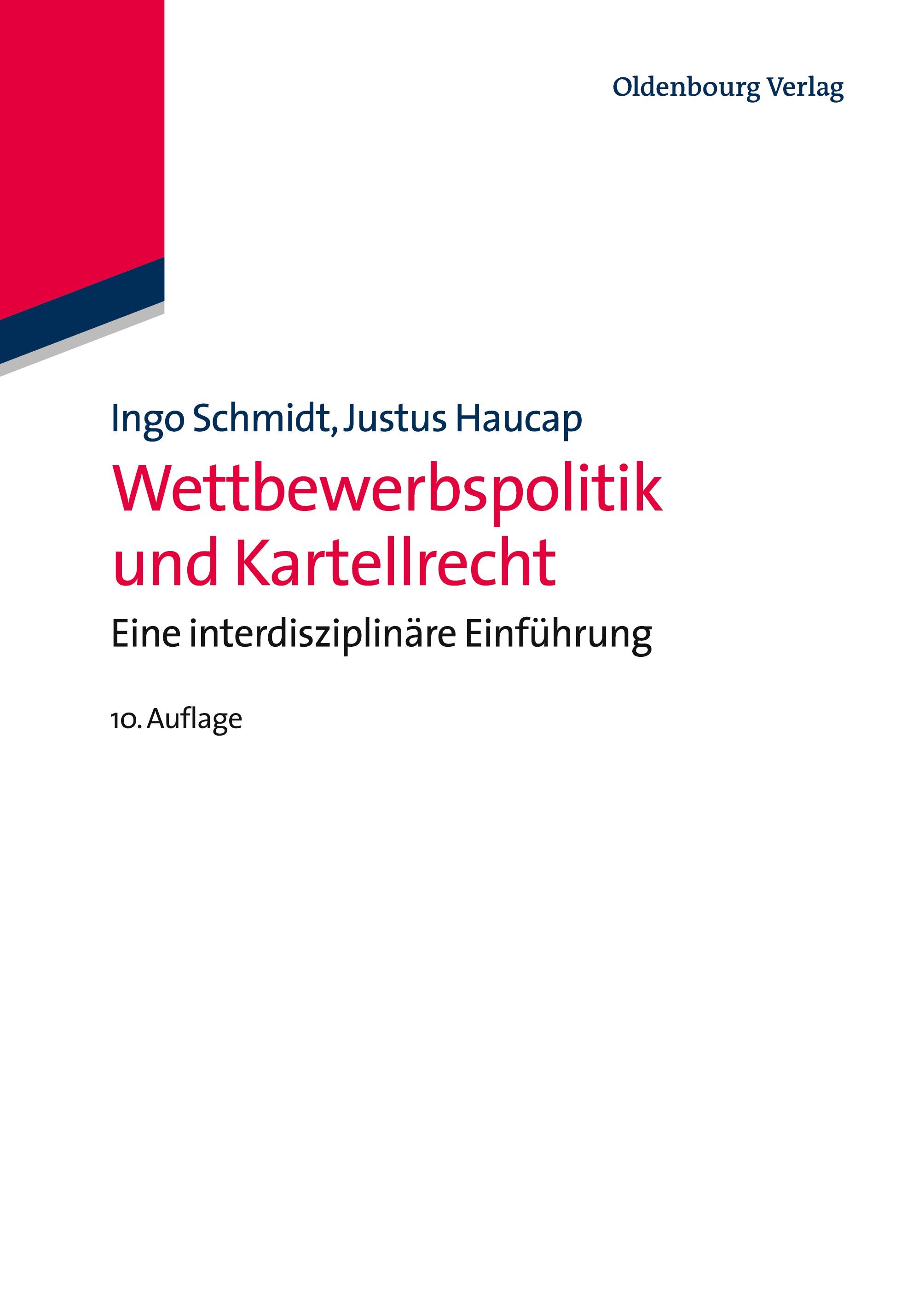 Vorderes Coverbild Wettbewerbspolitik und Kartellrecht