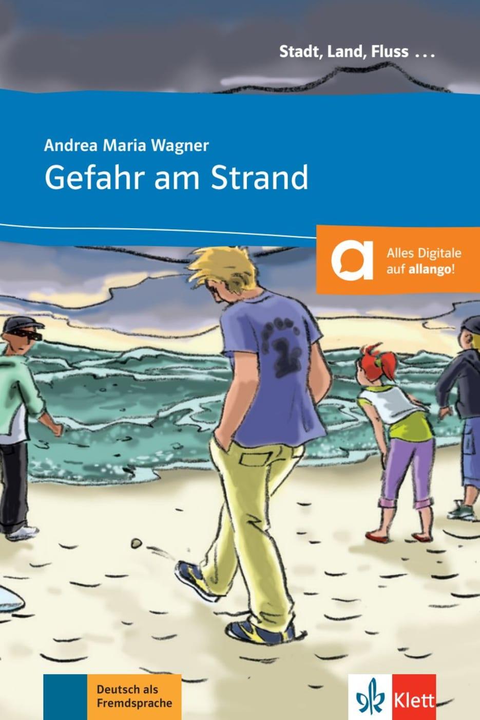 Vorderes Coverbild Gefahr am Strand. Buch mit Online-Angebot A1