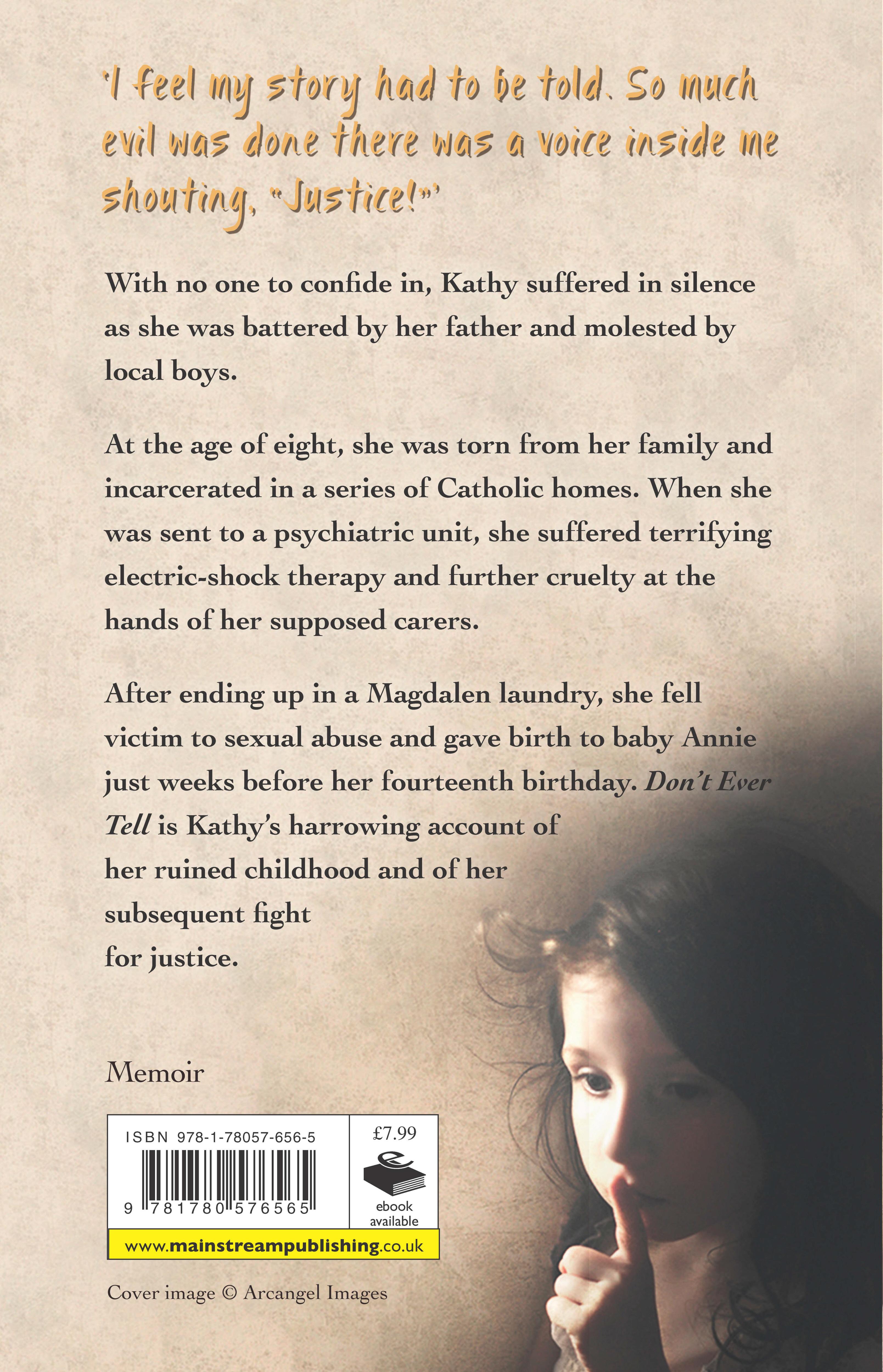 Rückseitencover Dont Ever Tell