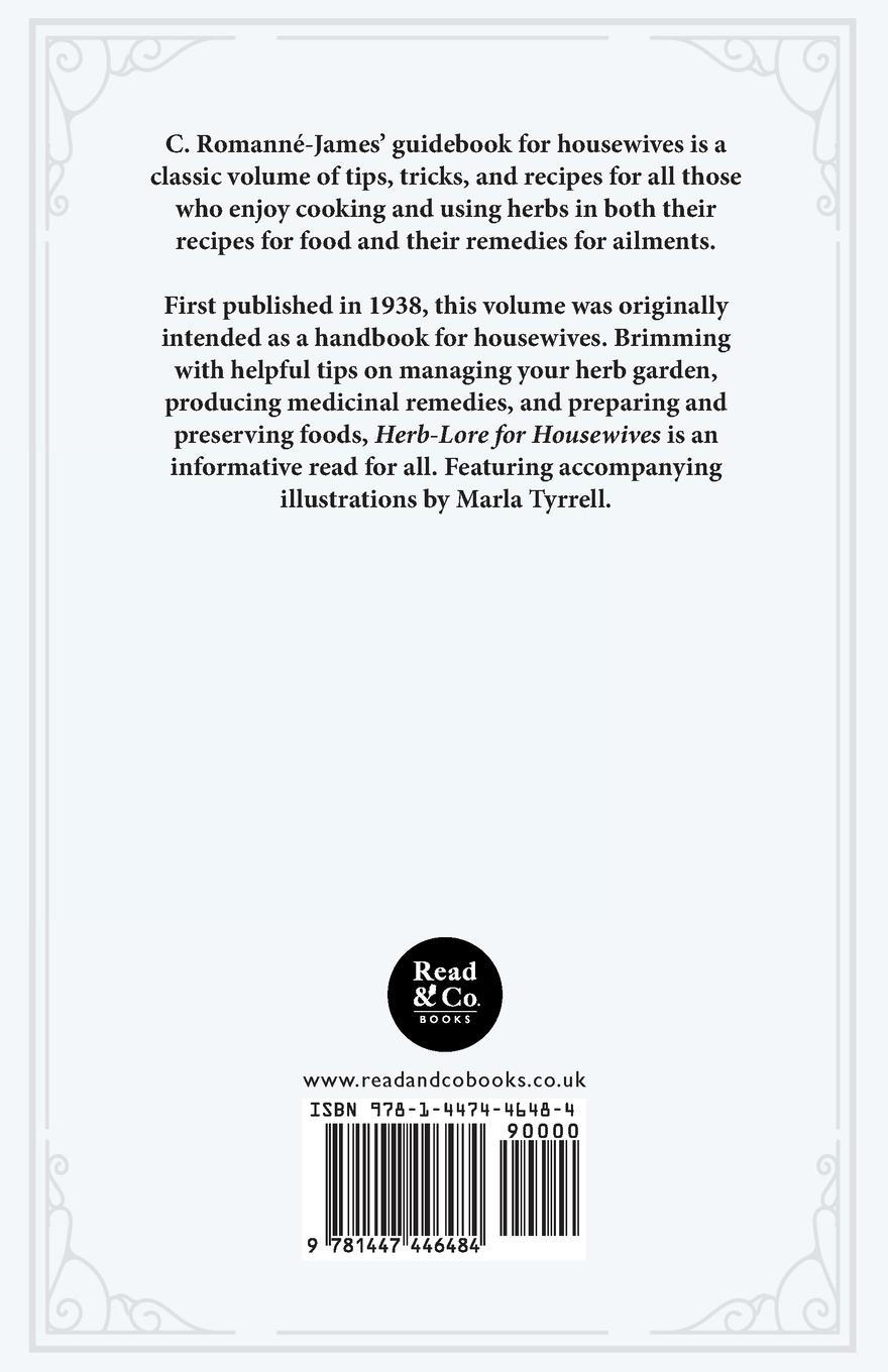 Rückseitencover Herb-Lore for Housewives