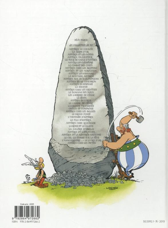 Rückseitencover Asterix 35. Astérix chez les Pictes