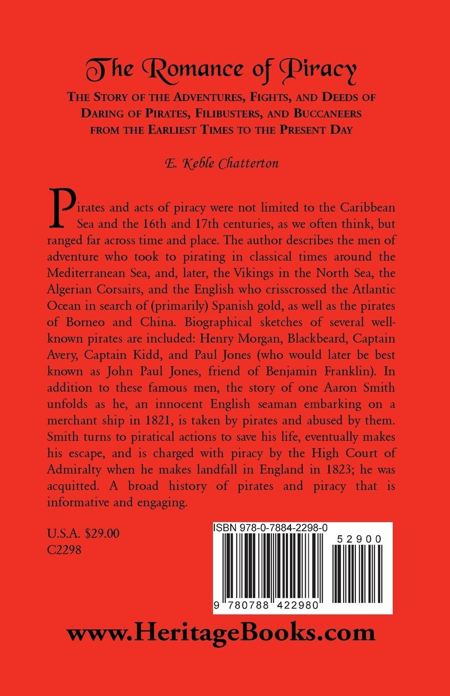 Rückseitencover The Romance of Piracy