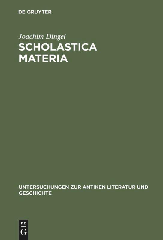 Vorderes Coverbild Scholastica materia
