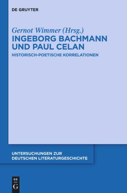Vorderes Coverbild Ingeborg Bachmann und Paul Celan