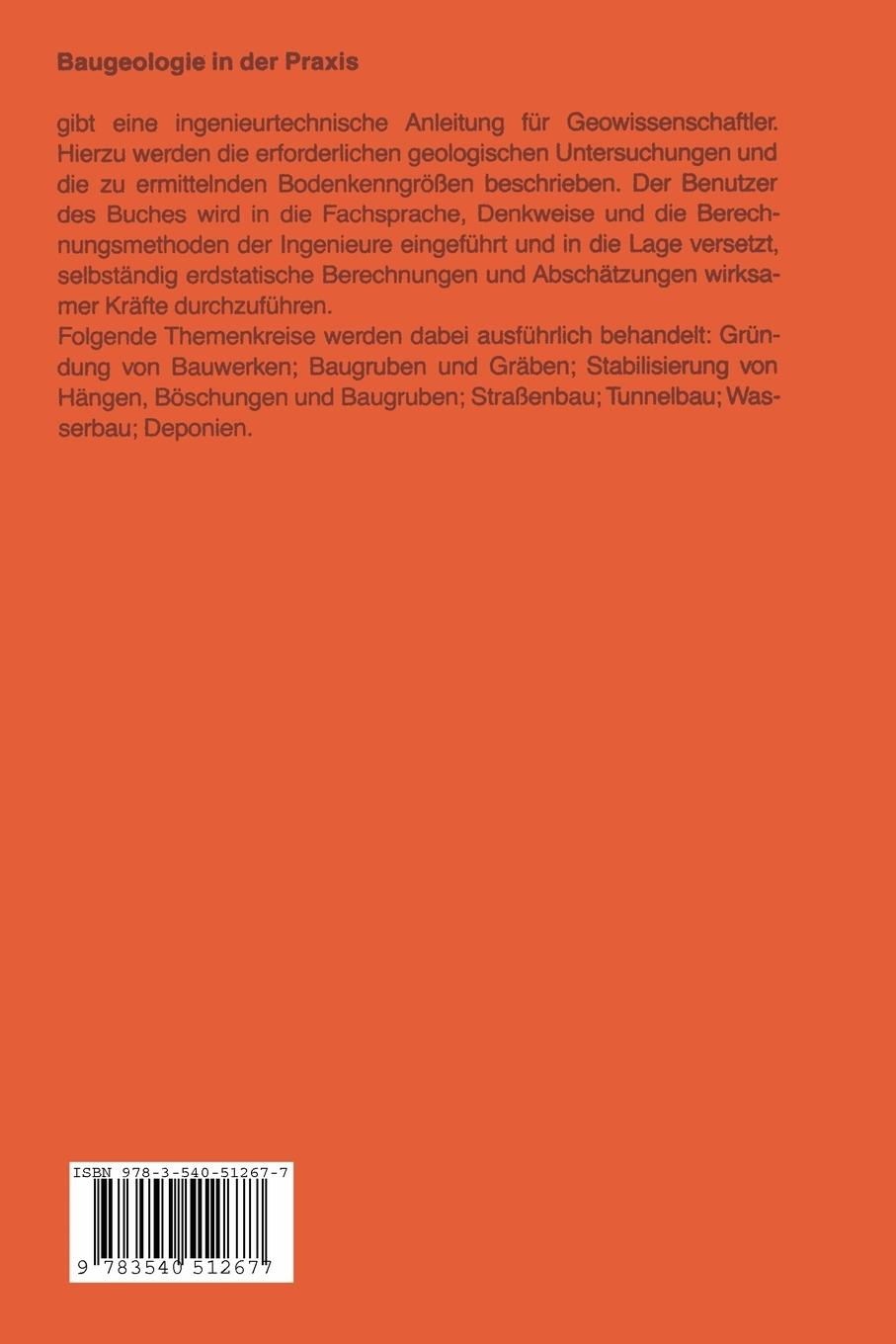 Rückseitencover Baugeologie in der Praxis