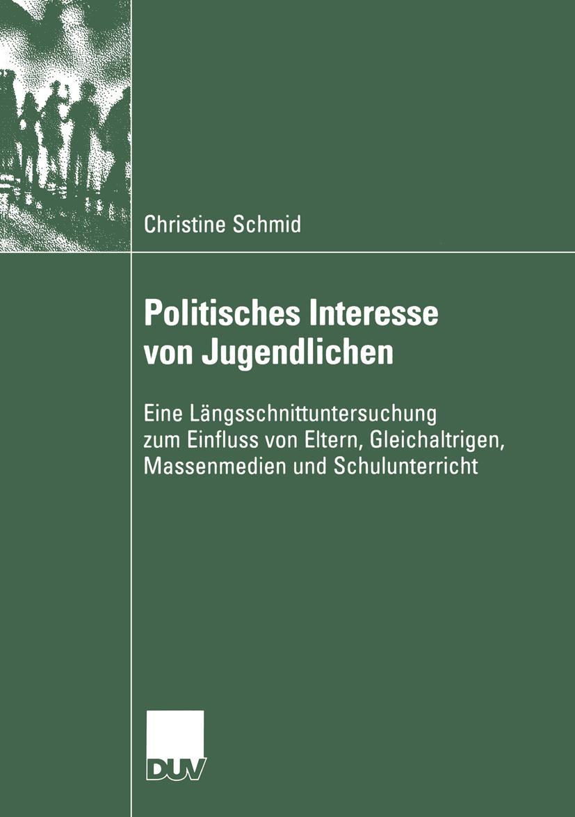 Vorderes Coverbild Politisches Interesse von Jugendlichen