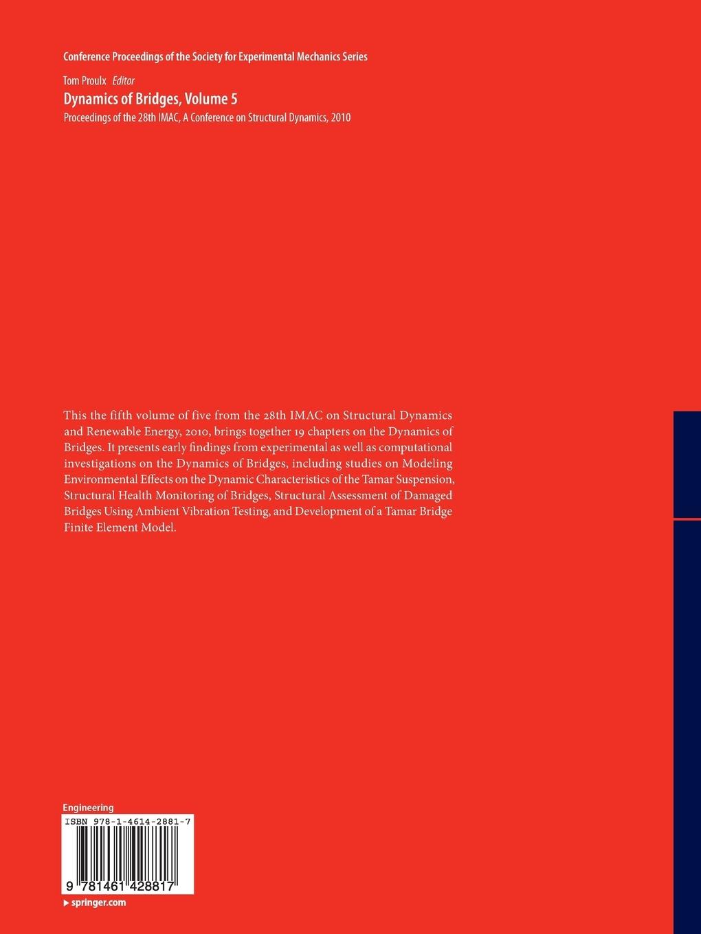 Rückseitencover Dynamics of Bridges, Volume 5