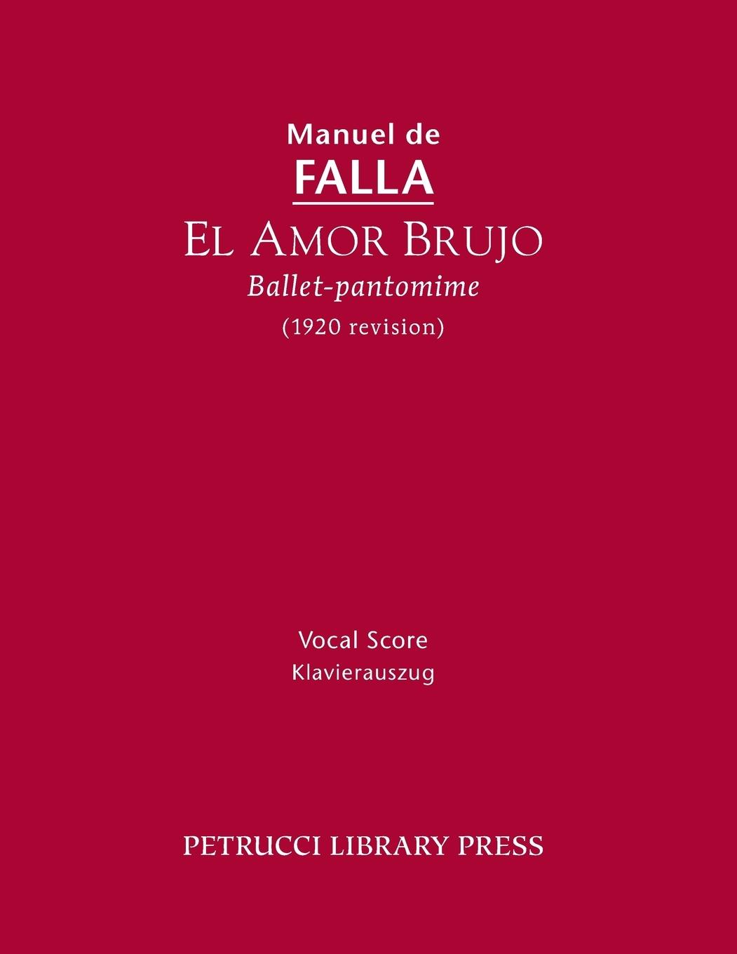 Vorderes Coverbild El Amor Brujo (1920 Revision)