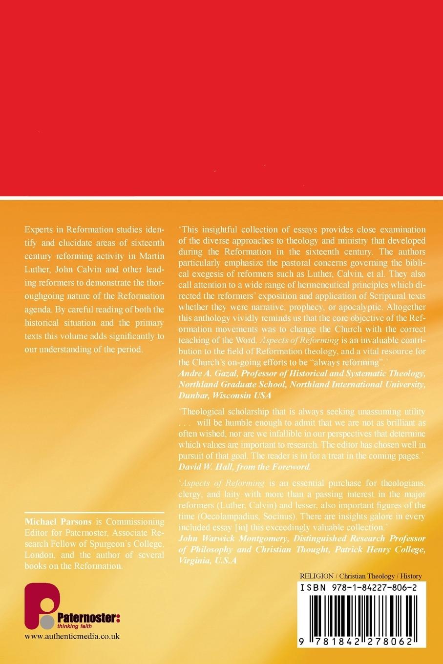 Rückseitencover Aspects of Reforming