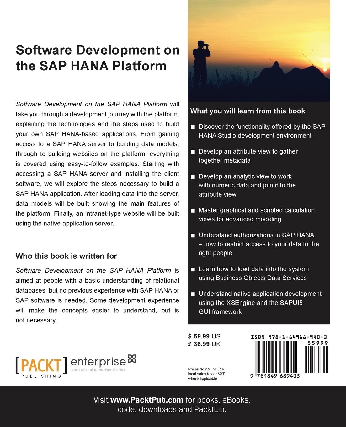 Rückseitencover Software Development on the SAP Hana Platform