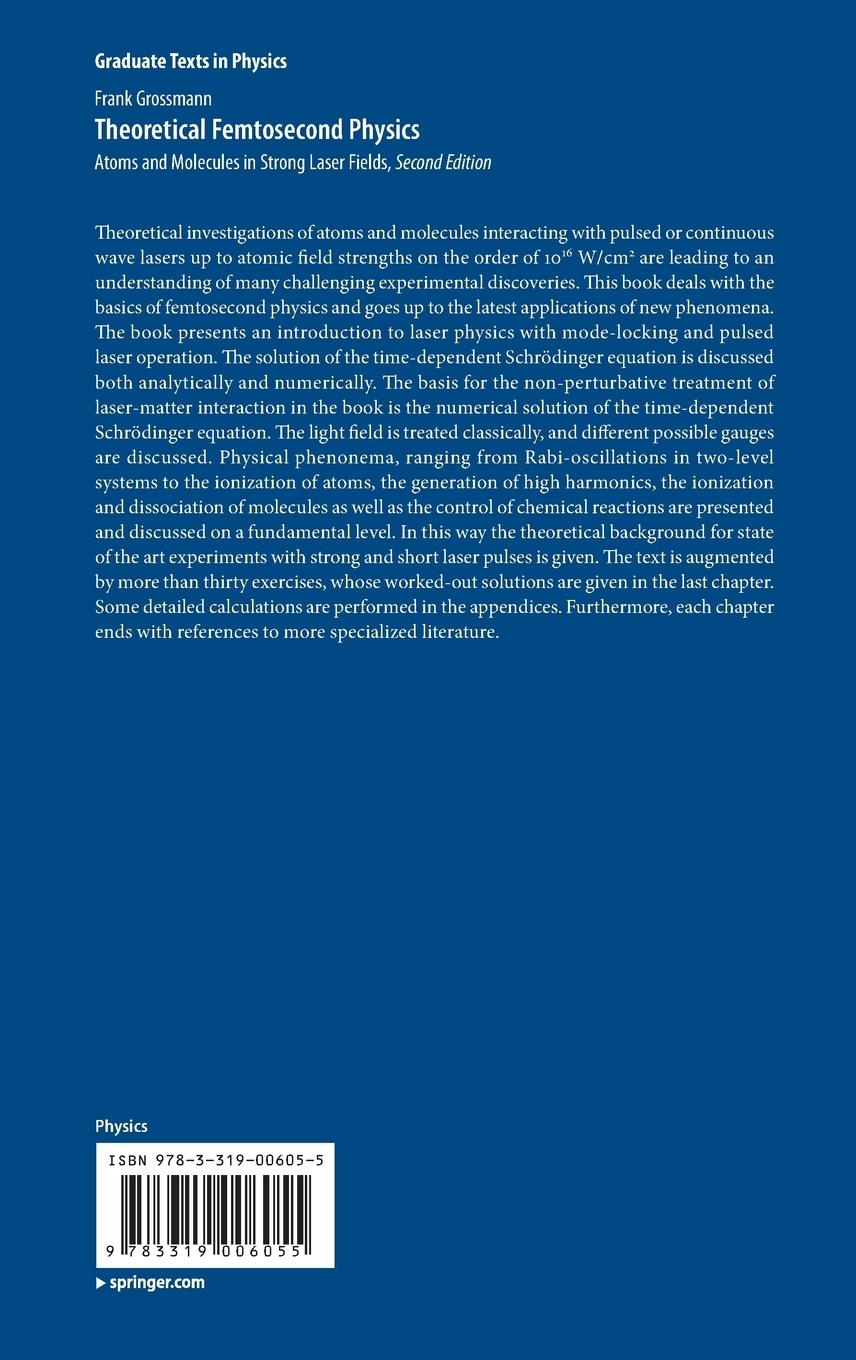 Rückseitencover Theoretical Femtosecond Physics