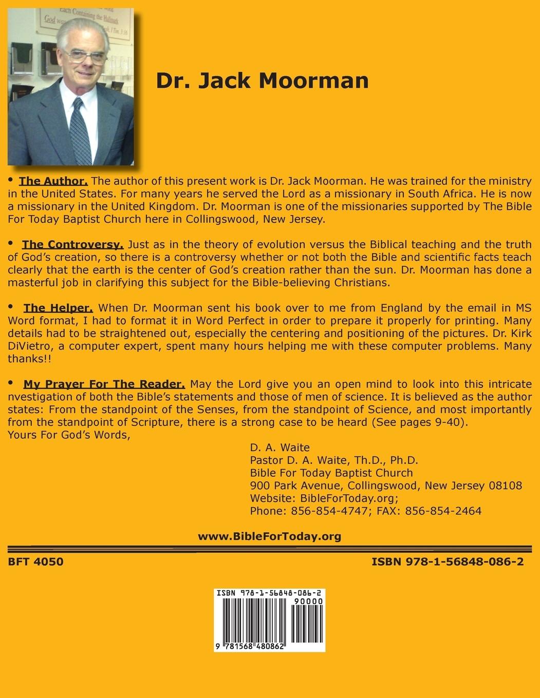 Rückseitencover The Biblical and Observational Case for Geocentricity