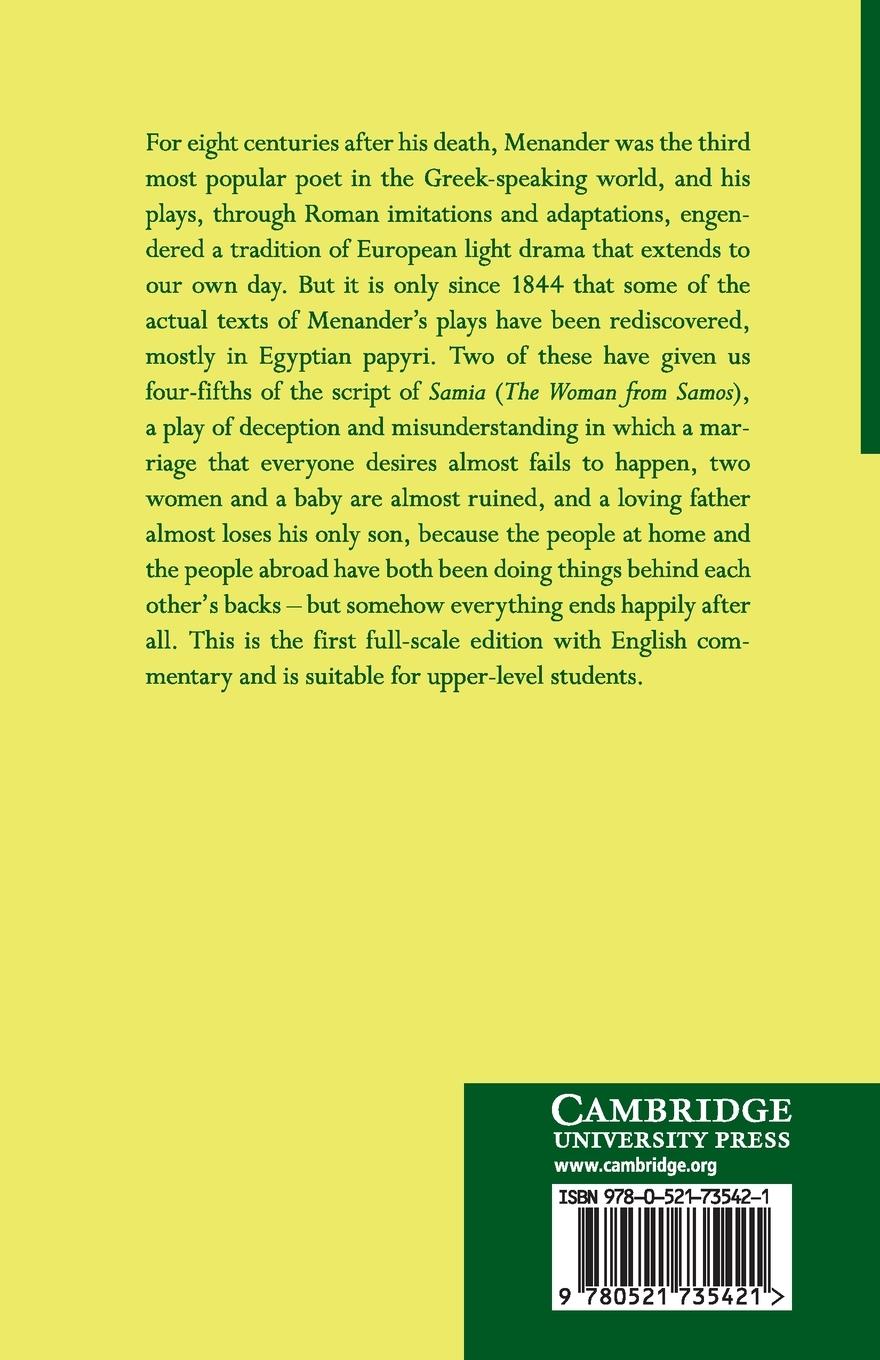 Rückseitencover Menander