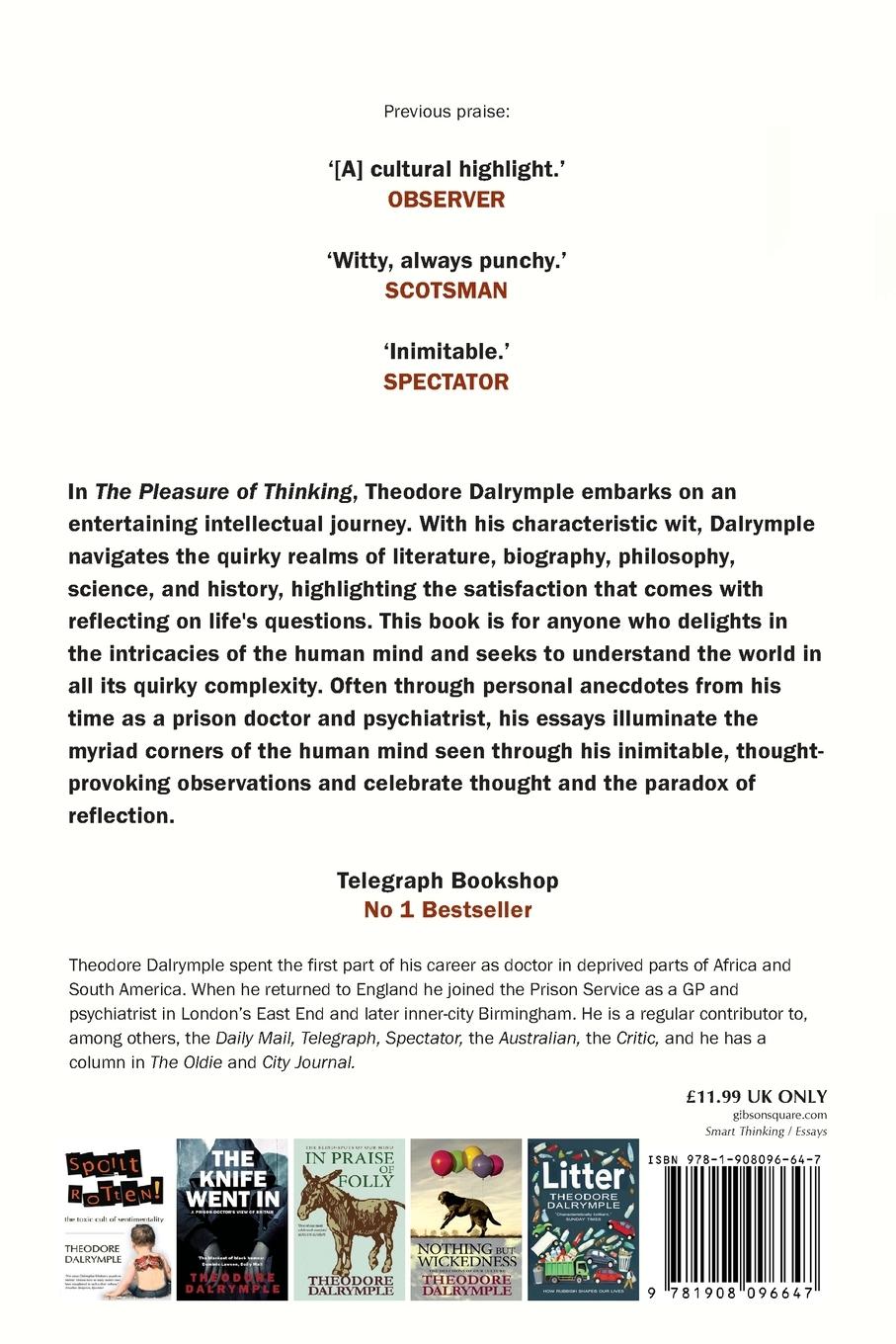 Rückseitencover The Pleasure of Thinking