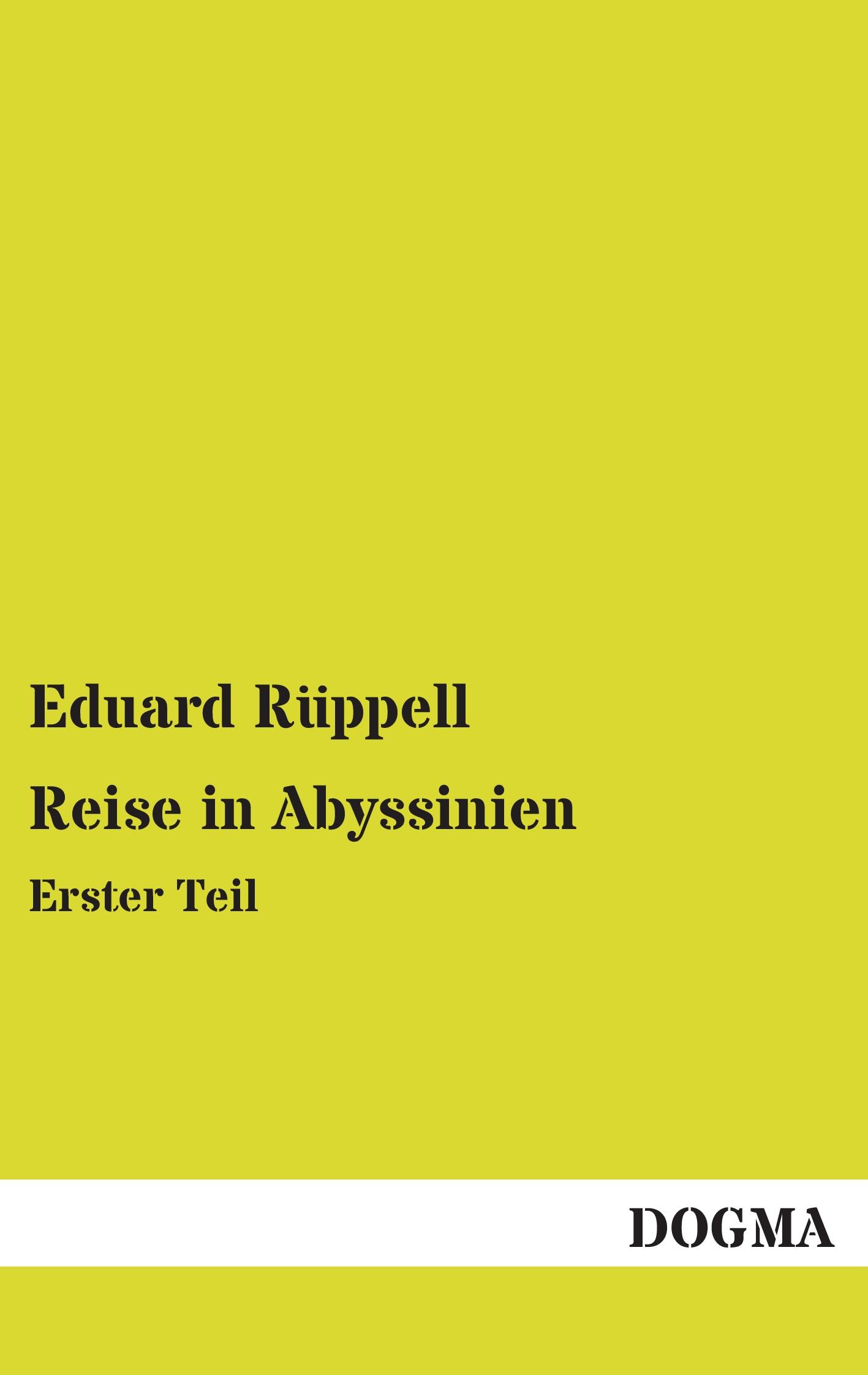 Vorderes Coverbild Reise in Abyssinien