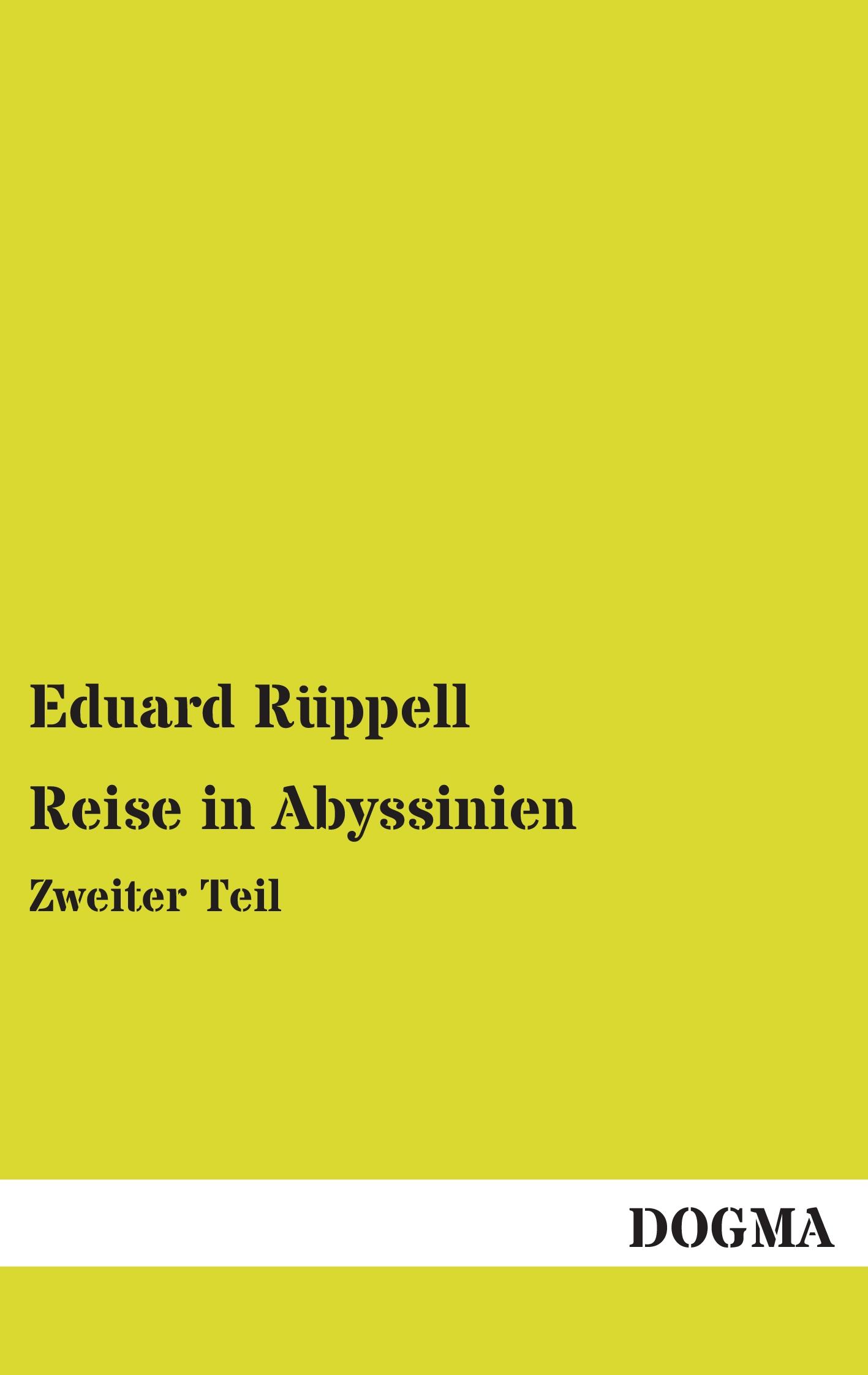 Vorderes Coverbild Reise in Abyssinien