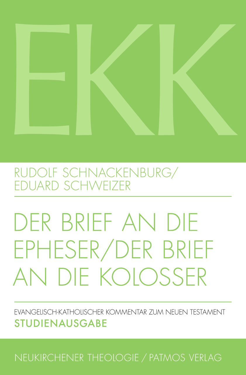 Vorderes Coverbild Der Brief an die Epheser / Der Brief an die Kolosser