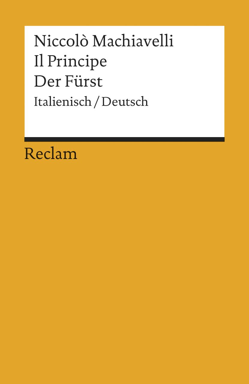 Vorderes Coverbild Der Fürst / Il Principe