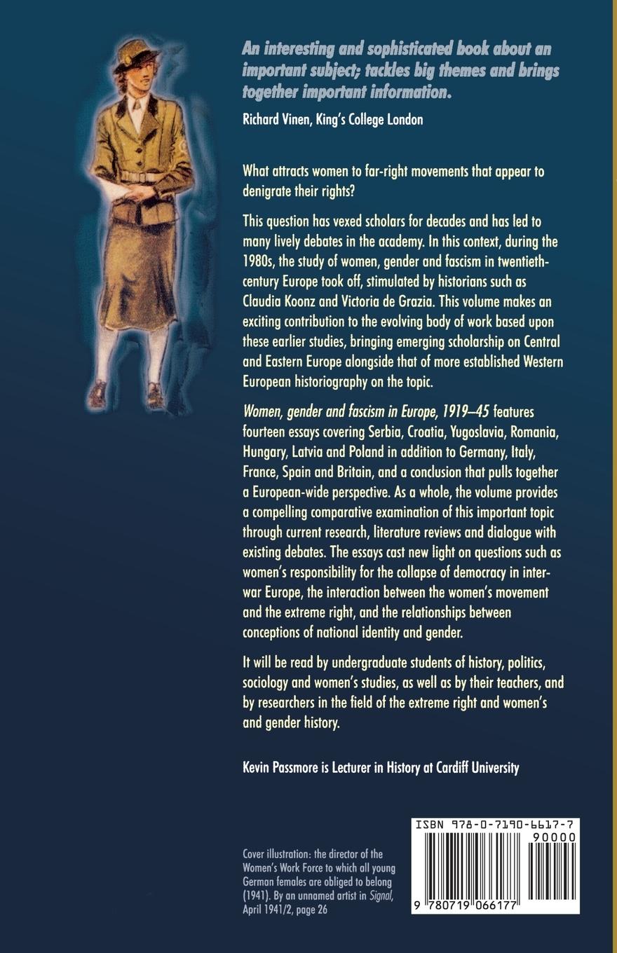 Rückseitencover Women, gender and fascism in Europe, 1919-45