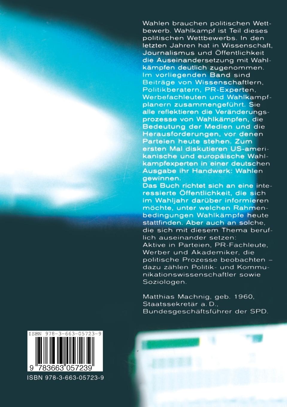 Rückseitencover Politik - Medien - Wähler