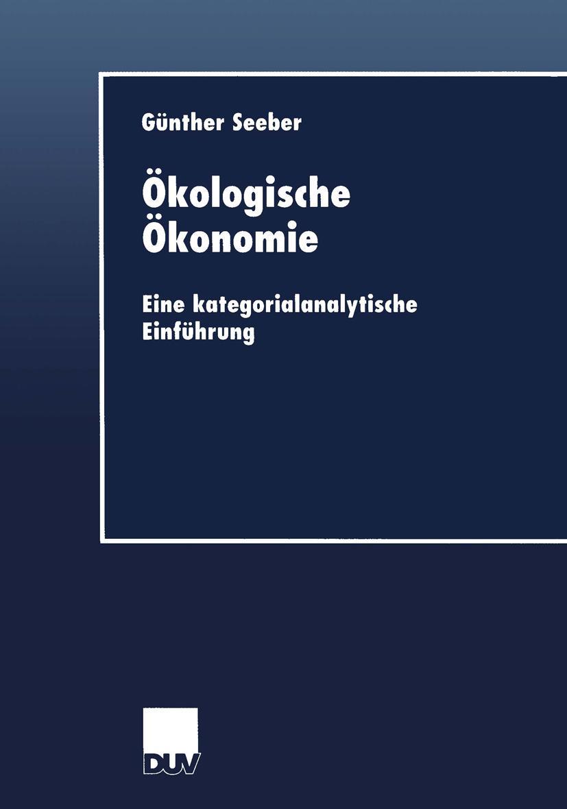 Vorderes Coverbild Ökologische Ökonomie