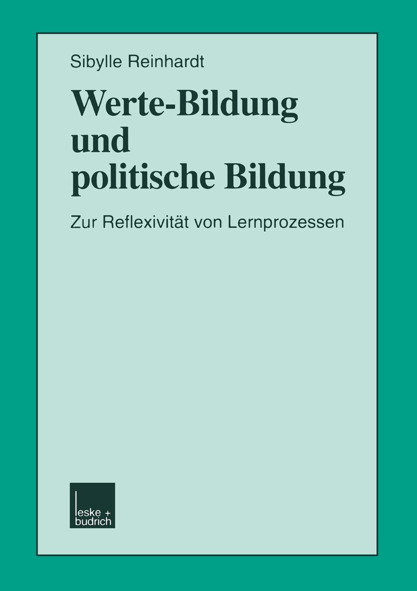 Vorderes Coverbild Werte-Bildung und politische Bildung