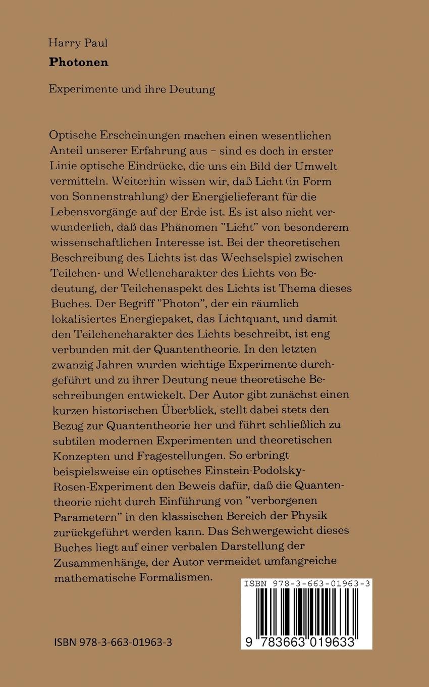 Rückseitencover Photonen