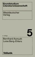 Vorderes Coverbild Stilistik