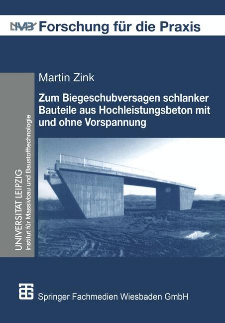 Vorderes Coverbild Zum Biegeschubversagen schlanker Bauteile aus Hochleistungsbeton mit und ohne Vorspannung