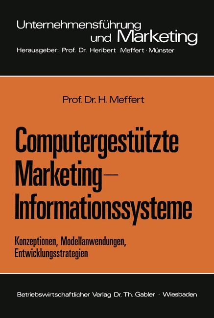 Vorderes Coverbild Computergestützte Marketing-Informationssysteme