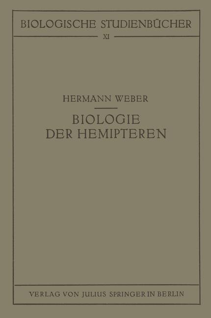 Vorderes Coverbild Biologie der Hemipteren
