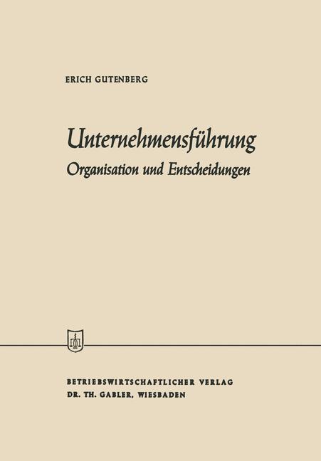 Vorderes Coverbild Unternehmensführung