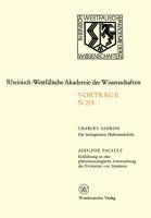 Vorderes Coverbild Die biologischen Makromoleküle. Einführung in eine phänomenologische Untersuchung der Evolution von Systemen