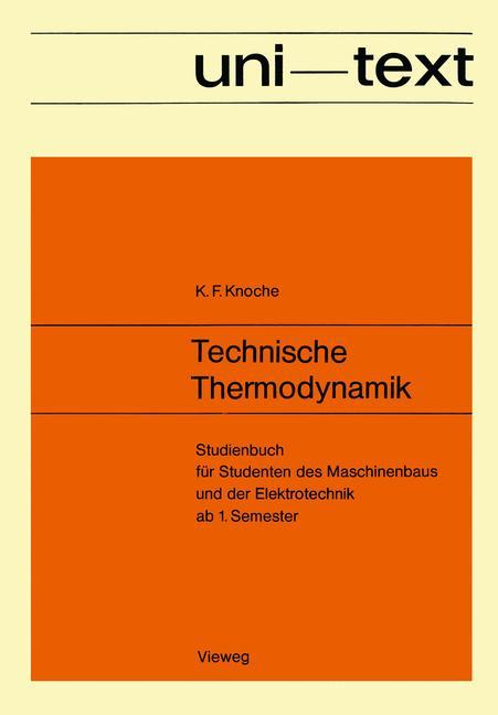Vorderes Coverbild Technische Thermodynamik