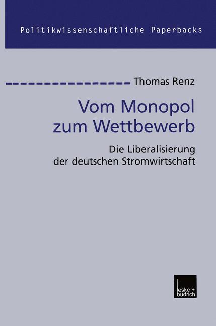 Vorderes Coverbild Vom Monopol zum Wettbewerb