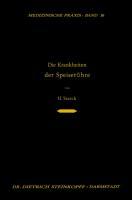 Vorderes Coverbild Die Krankheiten der Speiseröhre