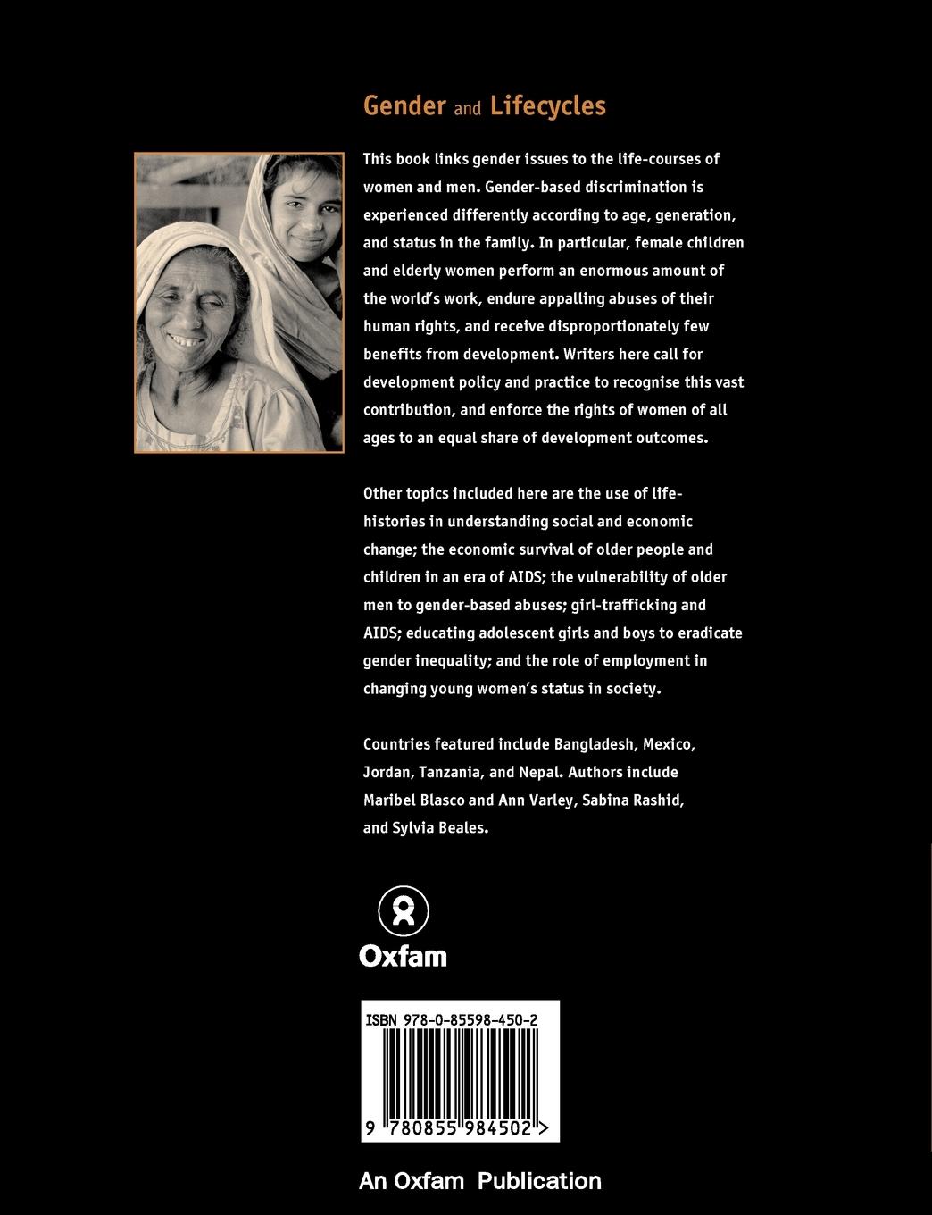 Rückseitencover Gender and Lifecycles