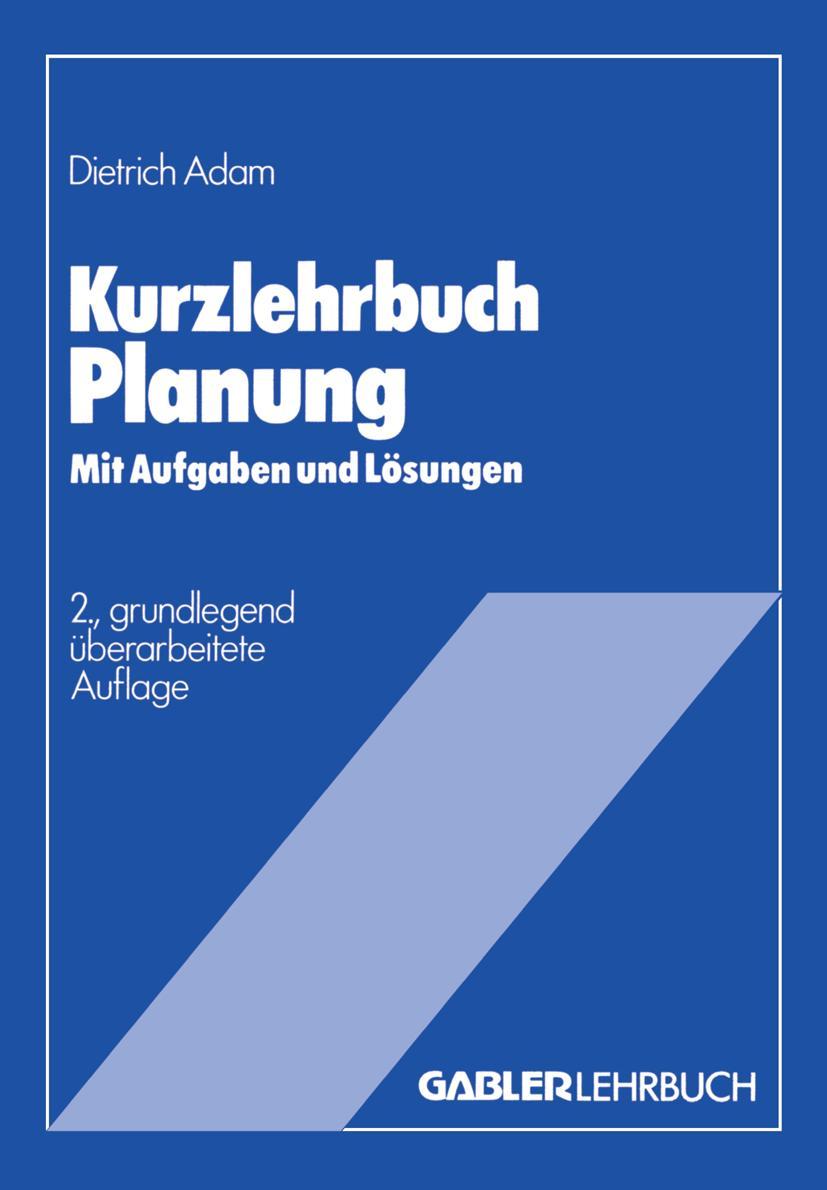 Vorderes Coverbild Kurzlehrbuch Planung