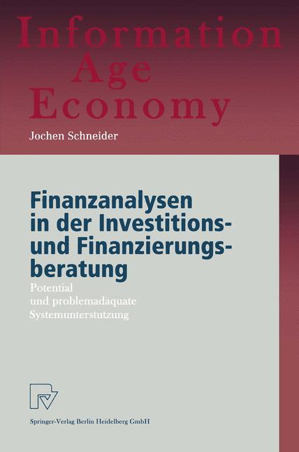Vorderes Coverbild Finanzanalysen in der Investitions- und Finanzierungsberatung