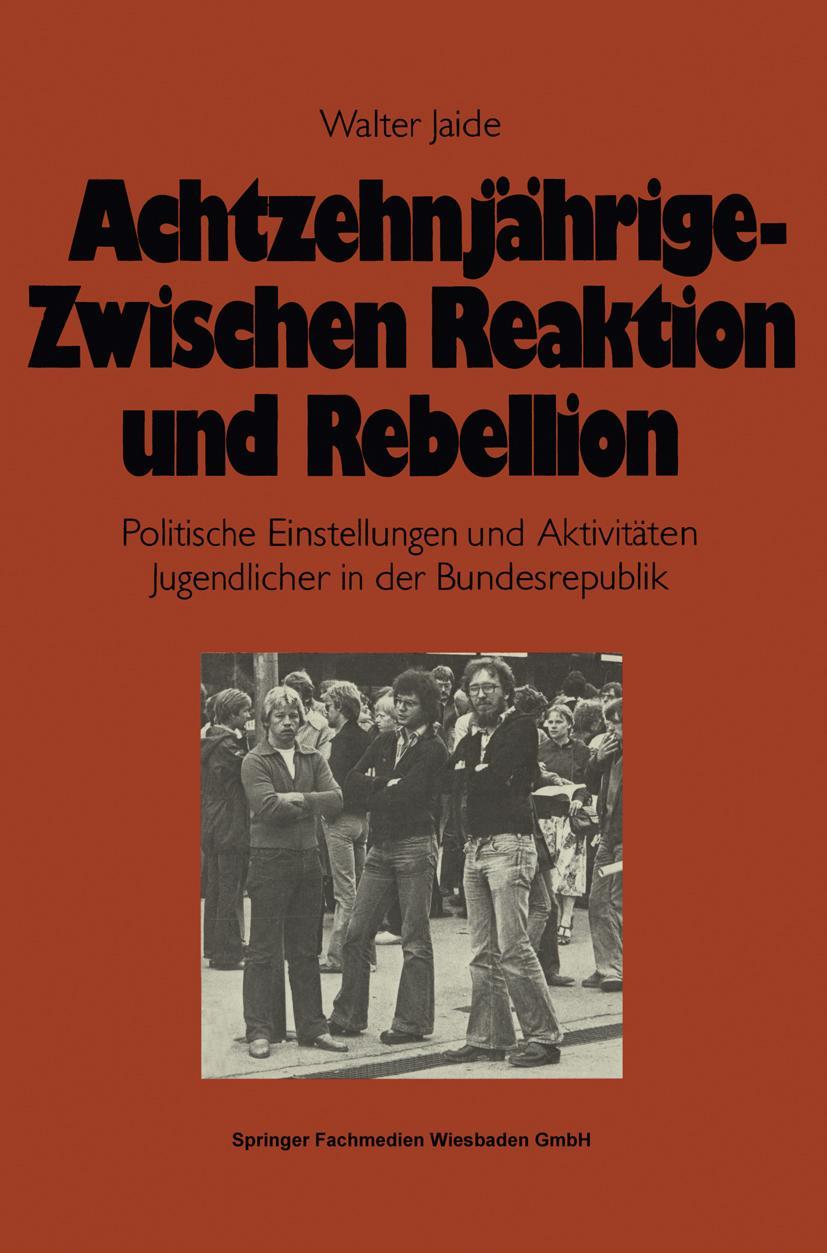 Vorderes Coverbild Achtzehnjährige - zwischen Reaktion und Rebellion
