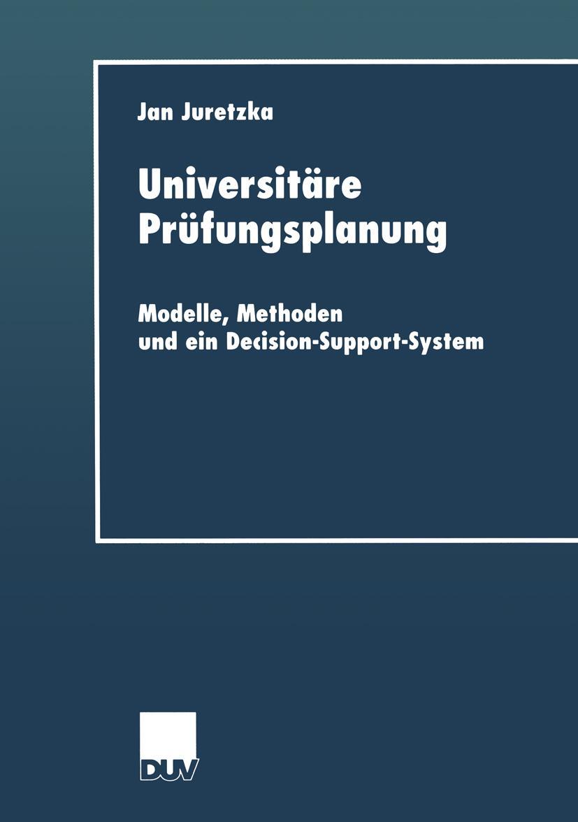 Vorderes Coverbild Universitäre Prüfungsplanung