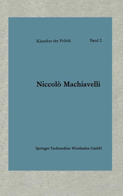 Vorderes Coverbild Politische Betrachtungen über die alte und die italienische Geschichte